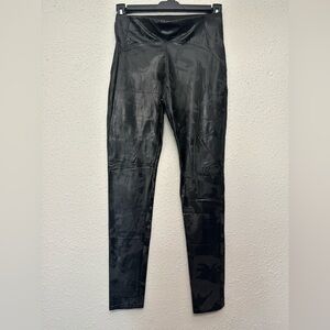 Black Faux Leather Leggings with Skinny Fit